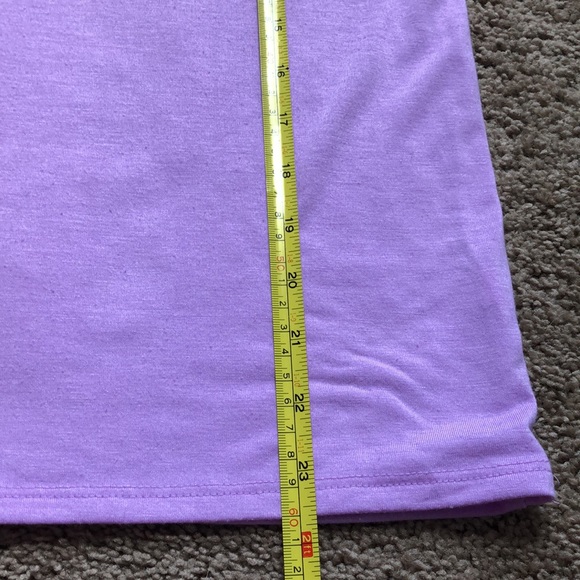 SO Top Girls Size XL 14/16 Purple "You're So Awesome" Short Cold Shoulder Sleeve - Picture 8 of 9